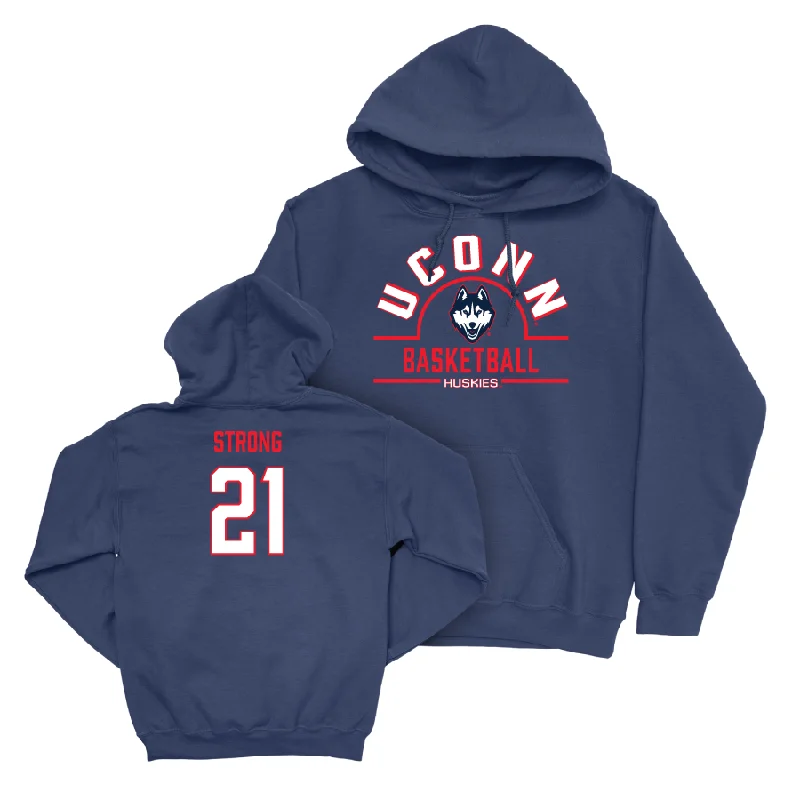 UConn Women's Basketball Arch Navy Hoodie  - Sarah Strong