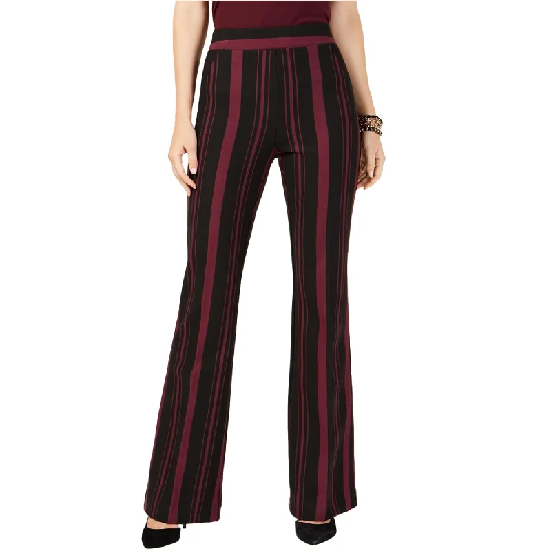 I-N-C Womens Stripe Boot Leg Casual Lounge Pants, Purple, 6