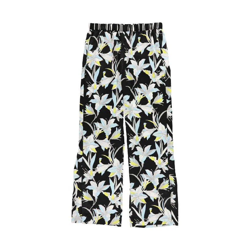 Bar Iii Womens Printed Casual Wide Leg Pants