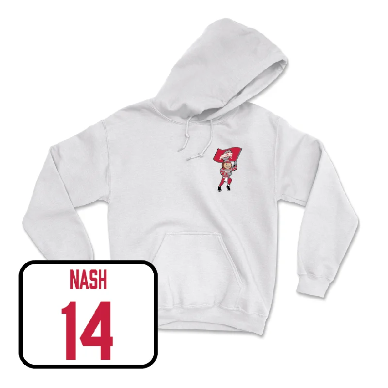 Men's Basketball White Brutus Hoodie  - Braylen Nash