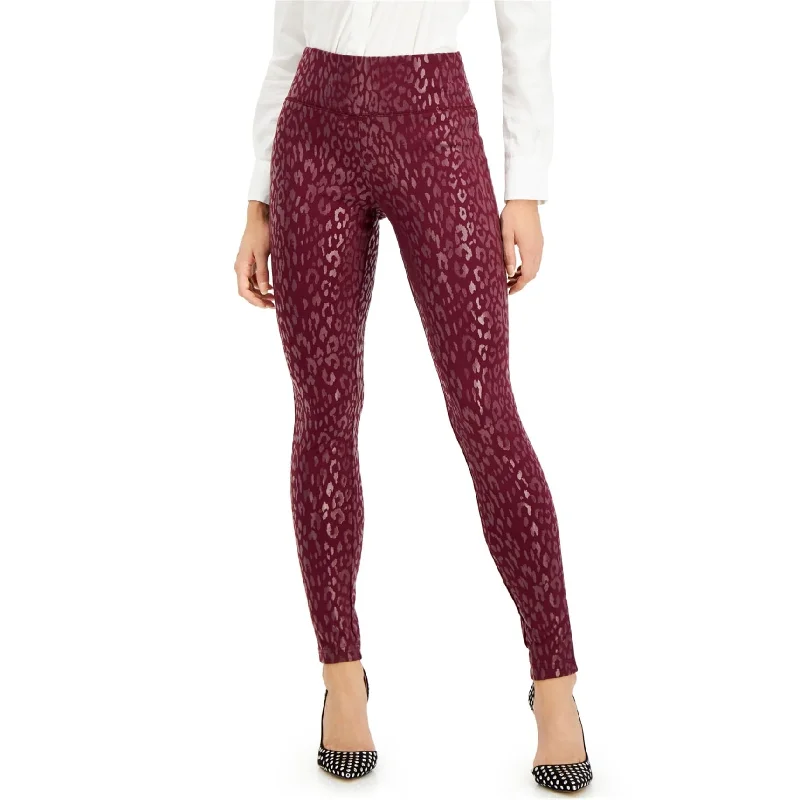 I-N-C Womens Leopard Print Casual Leggings