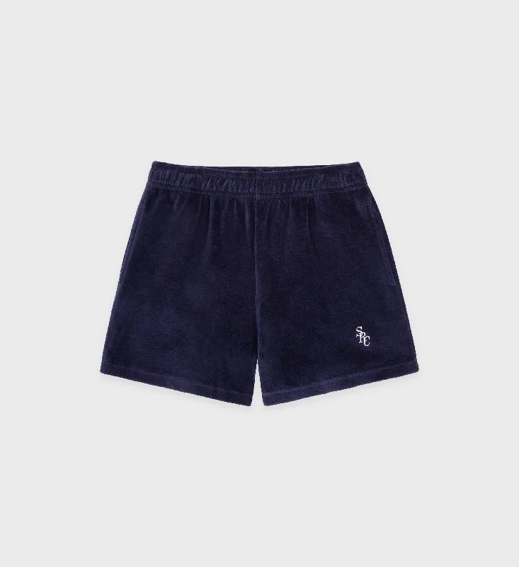 SRC Velour Short - Navy/White