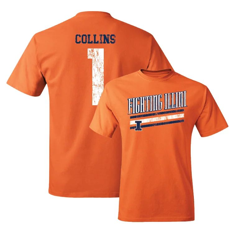 Orange Slant Tee - Kennedy Collins #1