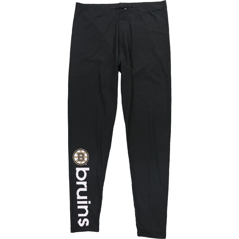 G-III Sports Womens Boston Bruins Casual Leggings, Black, Large