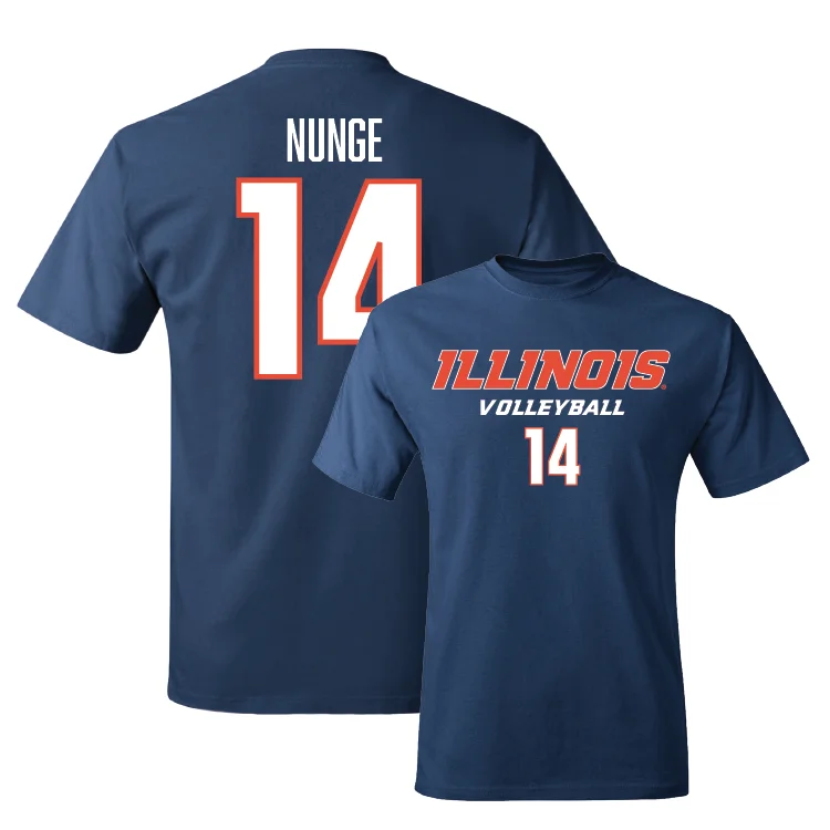 Navy Illinois Classic Tee - Jessica Nunge #14