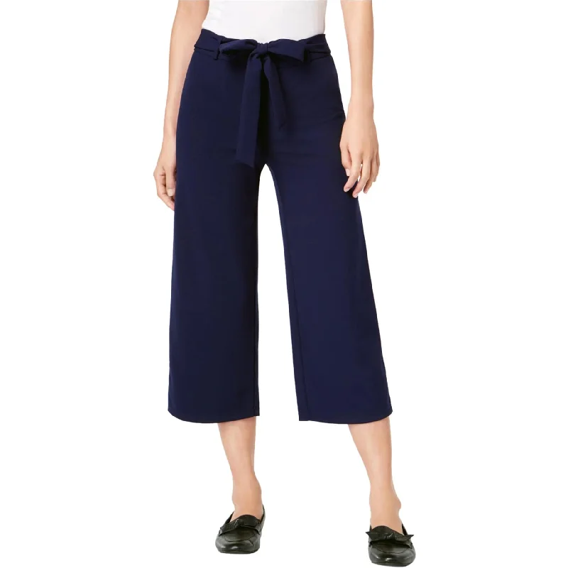 Maison Jules Womens Tie Waist Casual Wide Leg Pants