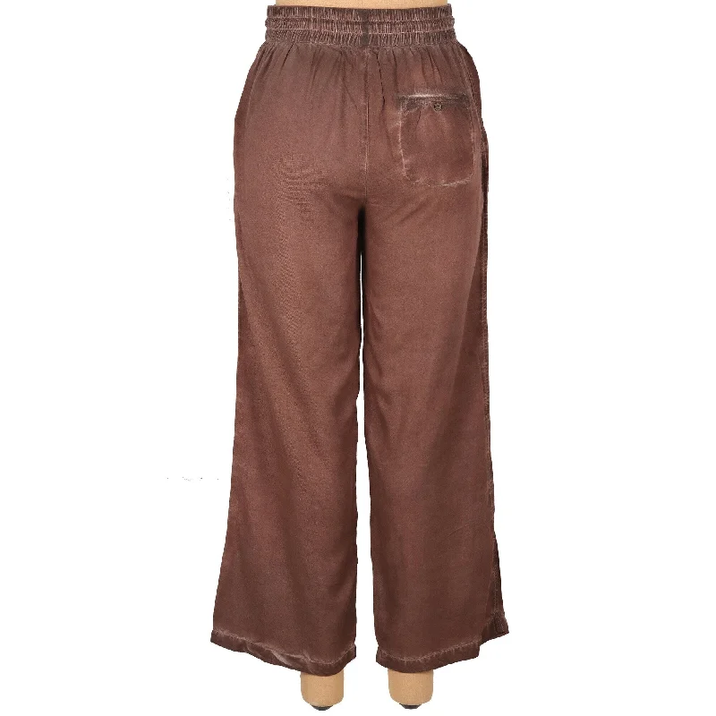 Novica Handmade Simple Style In Rosewood Stonewashed Palazzo Pants