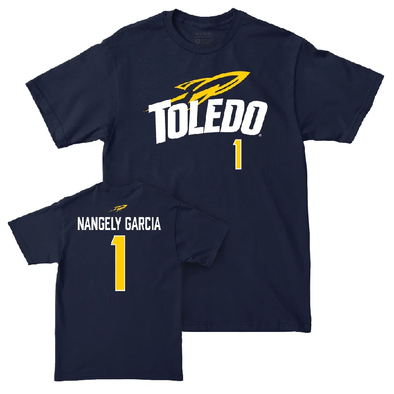 Toledo Women's Basketball Navy Sideline Tee - Nangely Garcia | #1