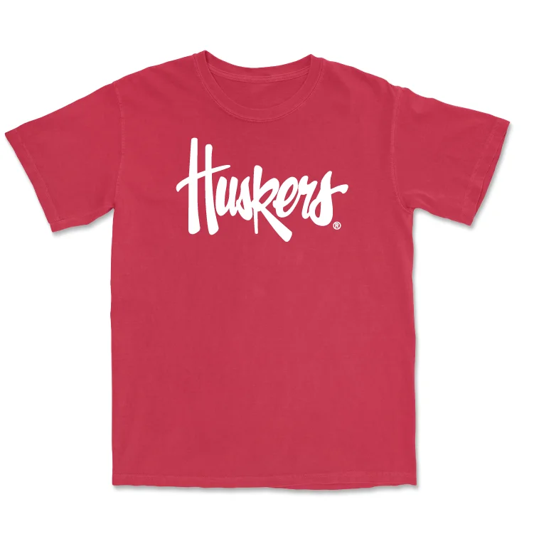 Red Women's Volleyball Huskers Tee - Rebekah Allick