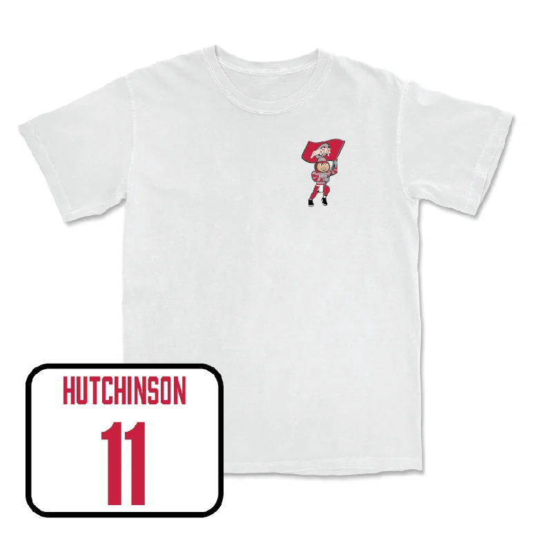 Men's Volleyball White Brutus Comfort Colors Tee  - Ben Hutchinson