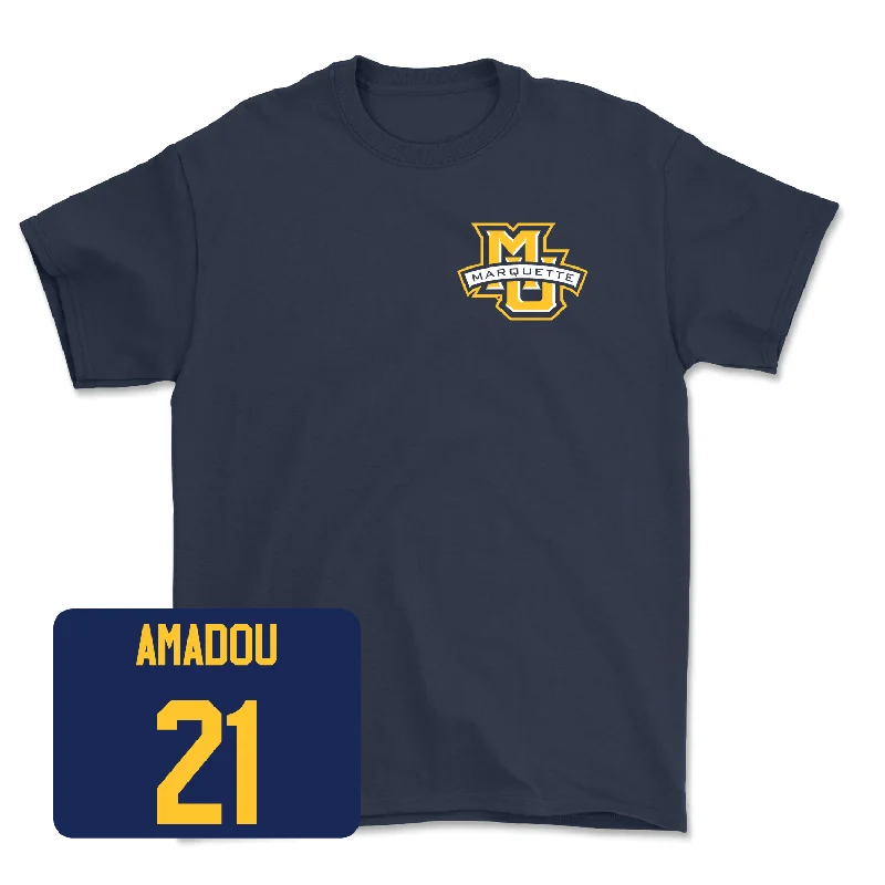 Navy Men's Basketball Classic Tee - Alassane Amadou