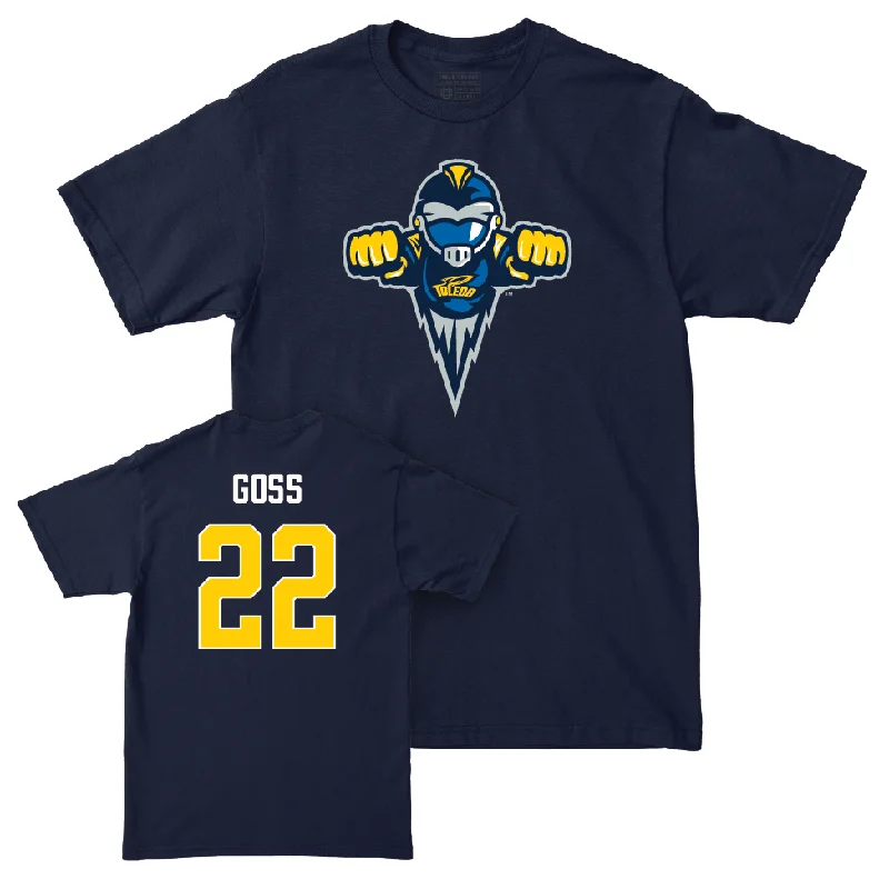 Toledo Women's Basketball Navy Legacy Tee - Khera Goss | #22