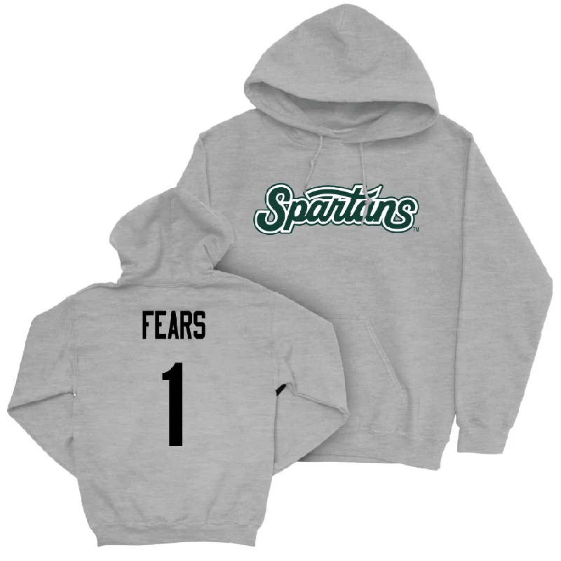 Sport Grey Men's Basketball Script Hoodie   - Jeremy Fears