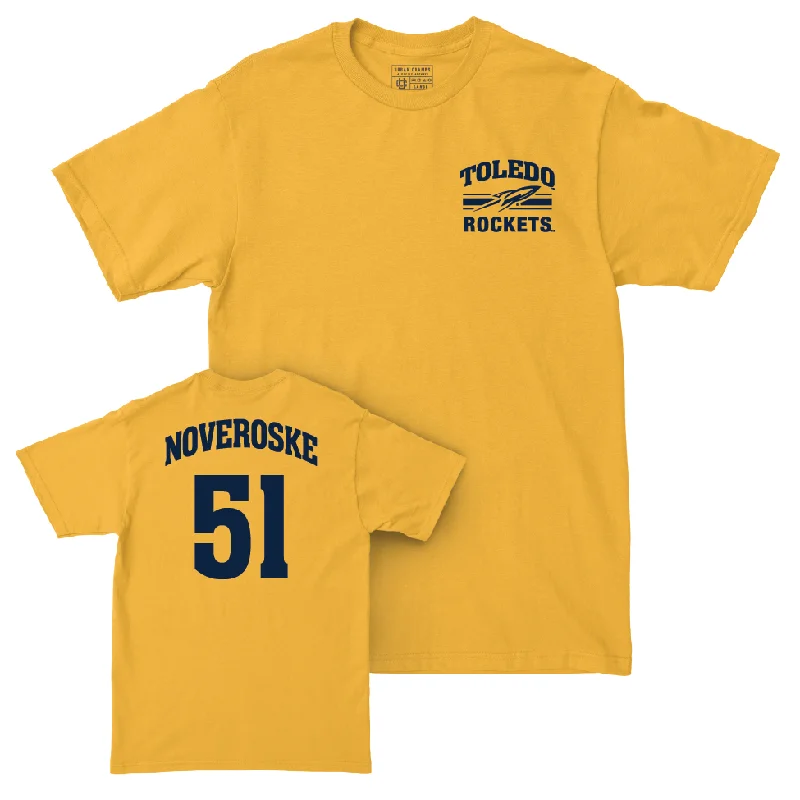 Toledo Women's Basketball Gold Victory Tee - Hannah Noveroske | #51