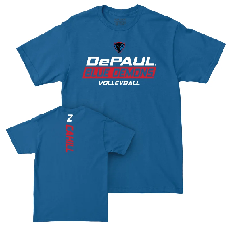 DePaul Women's Volleyball Royal Rush Tee - Abby Cahill | #2