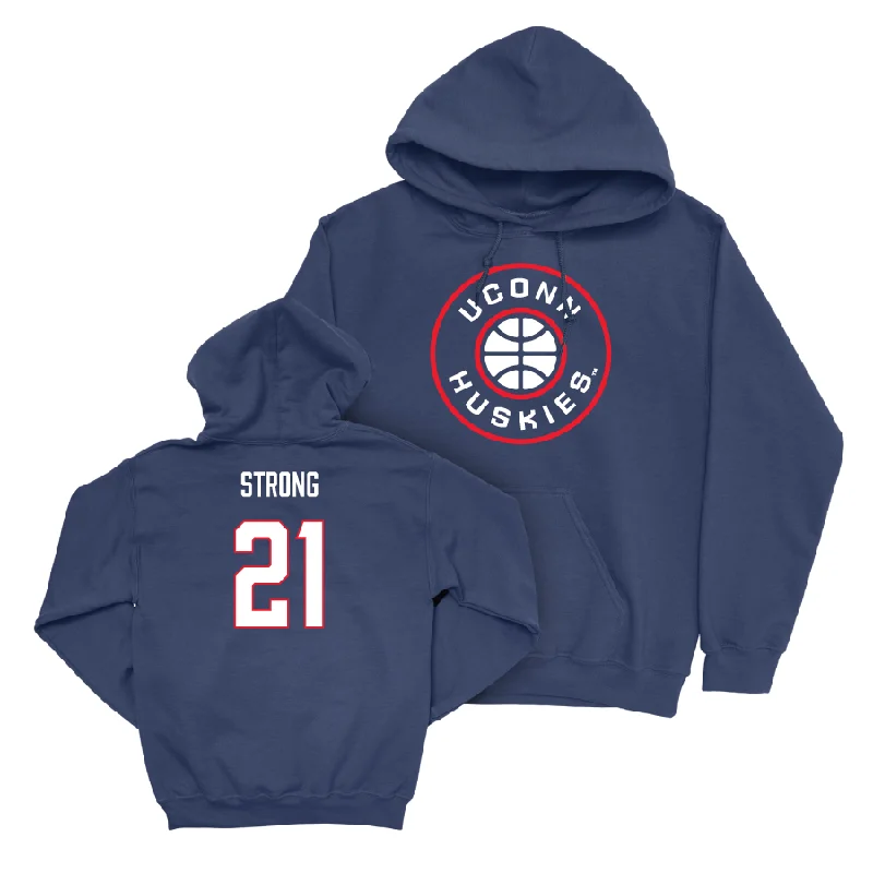 Navy Women's Basketball Hardwood Hoodie  - Sarah Strong