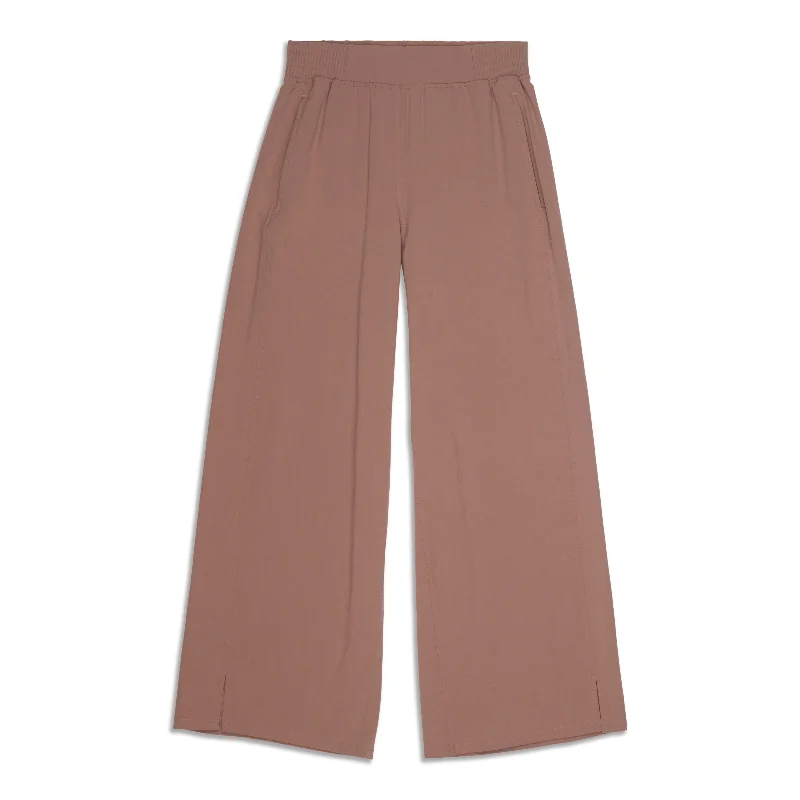 Stretch Woven Wide-Leg High-Rise Pant - Resale