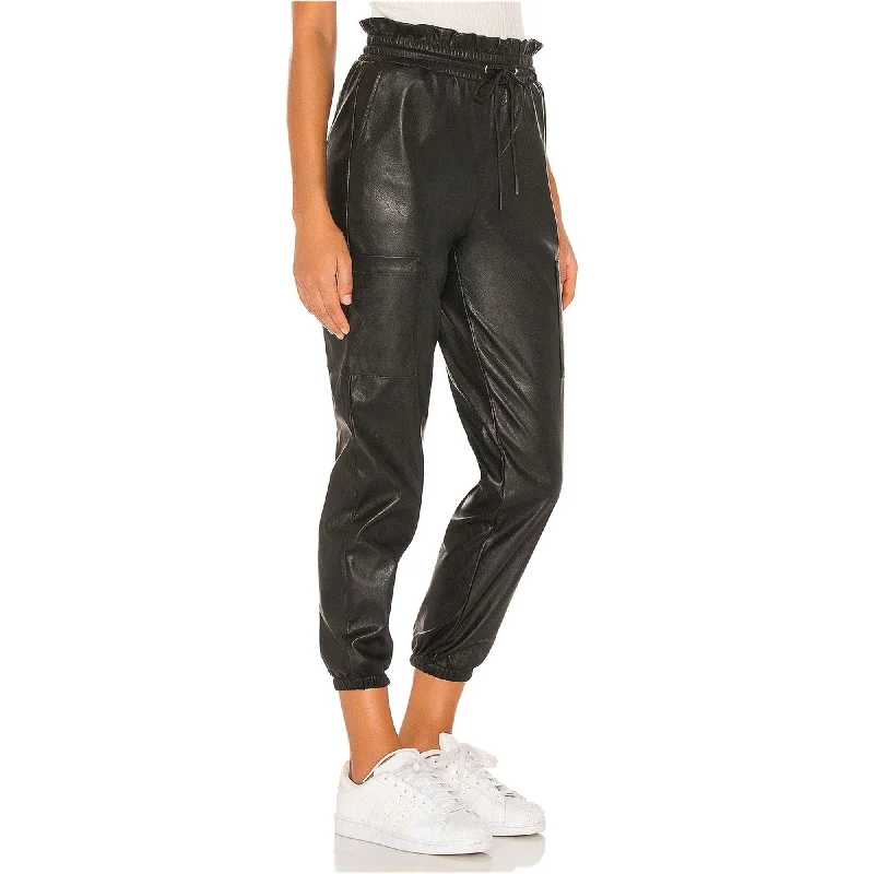 N:Philanthropy Womens Rou Vegan Leather Casual Jogger Pants