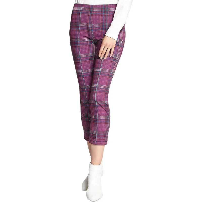 Sanctuary Clothing Womens Mod Plaid Casual Cropped Pants, Pink, X-Small