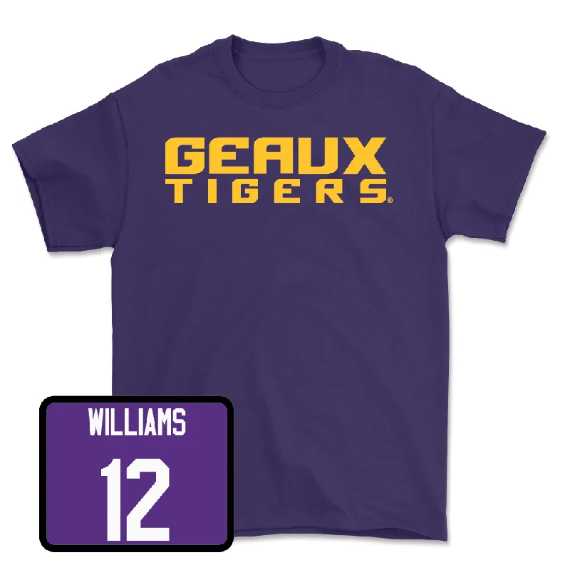 Women's Basketball Purple Geaux Tee - Mikaylah Williams