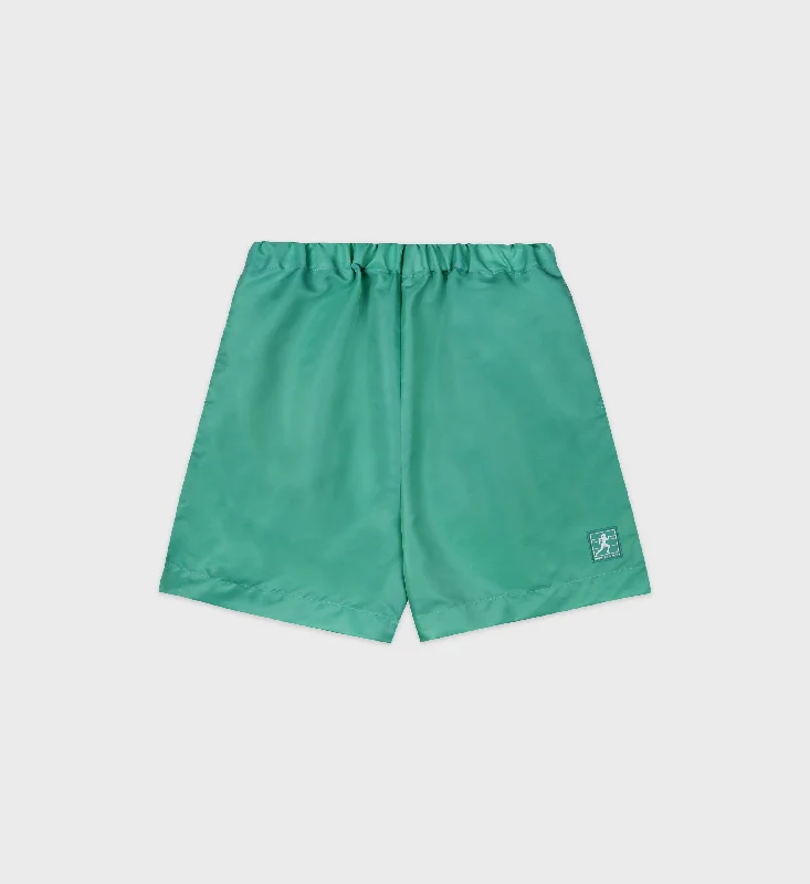 Running Woman Nylon Short - Spring Green/White