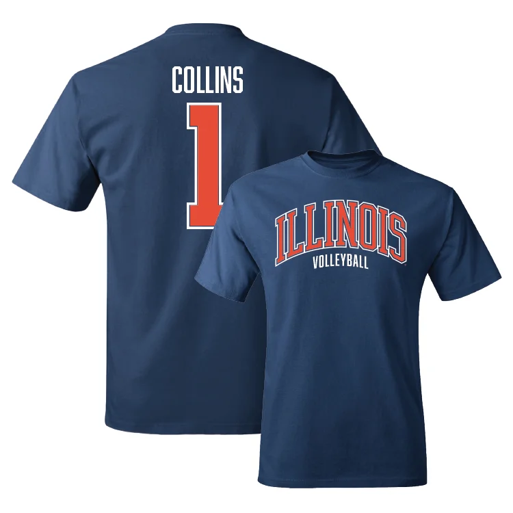 Navy Illinois Arch Tee - Kennedy Collins #1