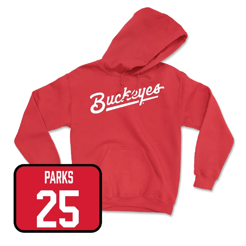 Red Men's Basketball Script Hoodie - Devin Royal