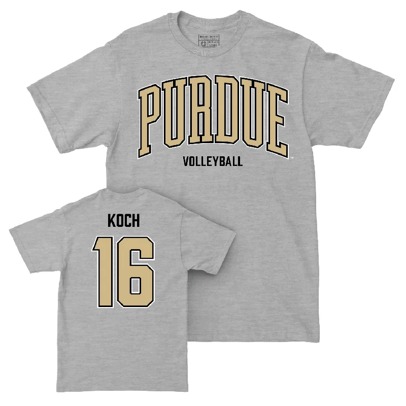 Women's Volleyball Sport Grey Arch Tee - Maddie Koch | #16