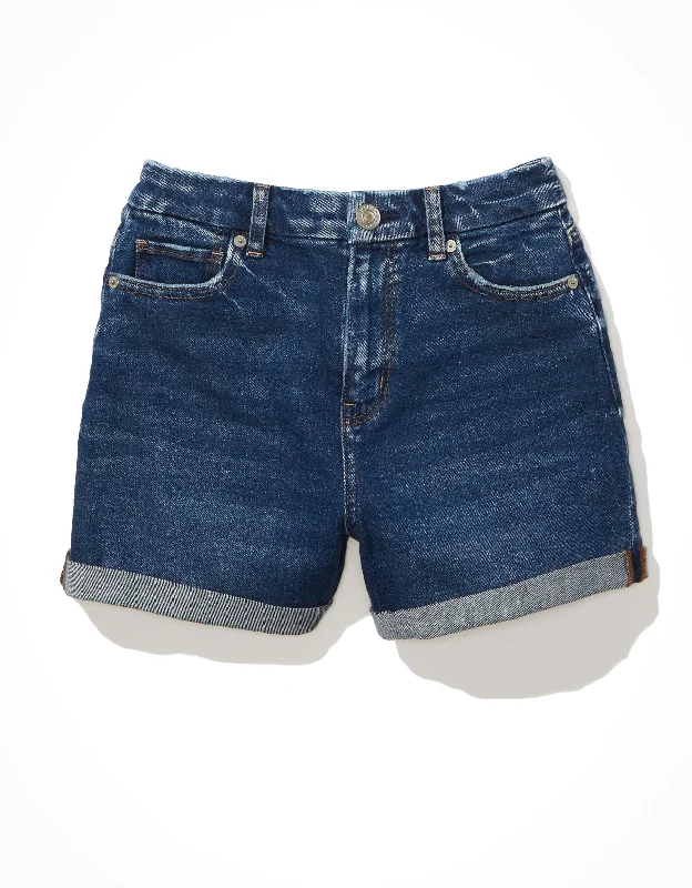 AE Stretch Curvy Denim Mom Shorts