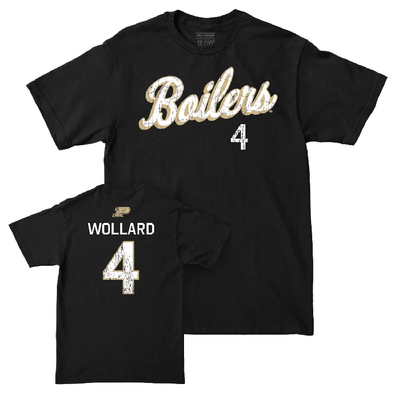 Women's Volleyball Black Script Tee - Kenna Wollard | #4