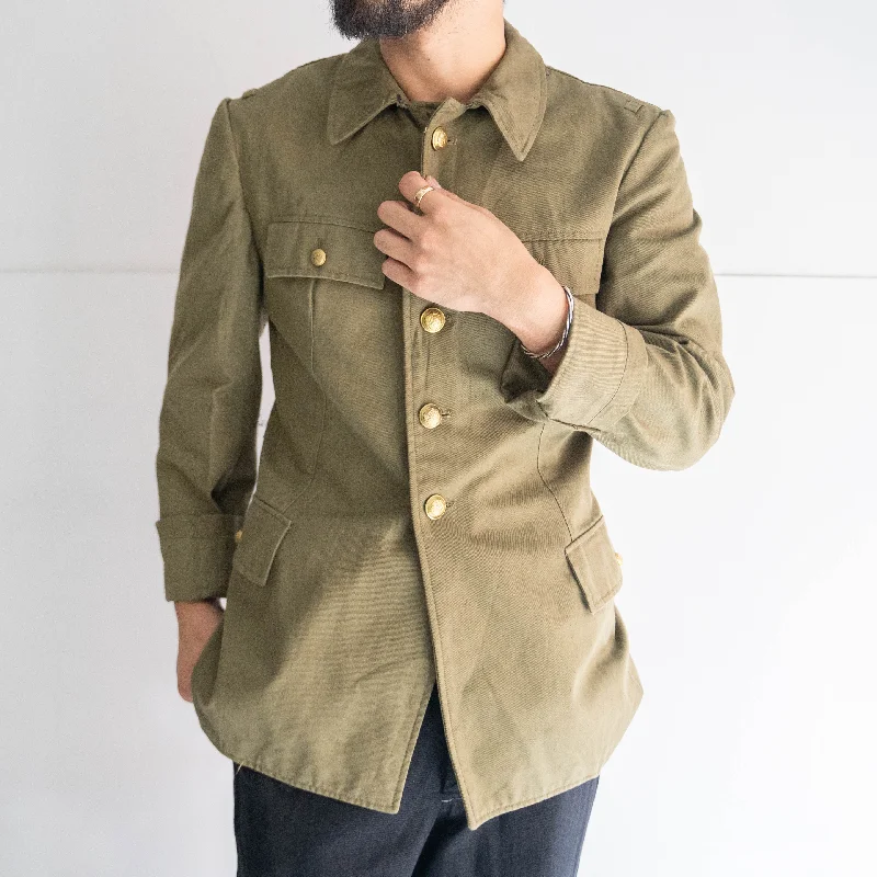 1960-70s Italian military safari jacket  -olive type- 'dead stock'