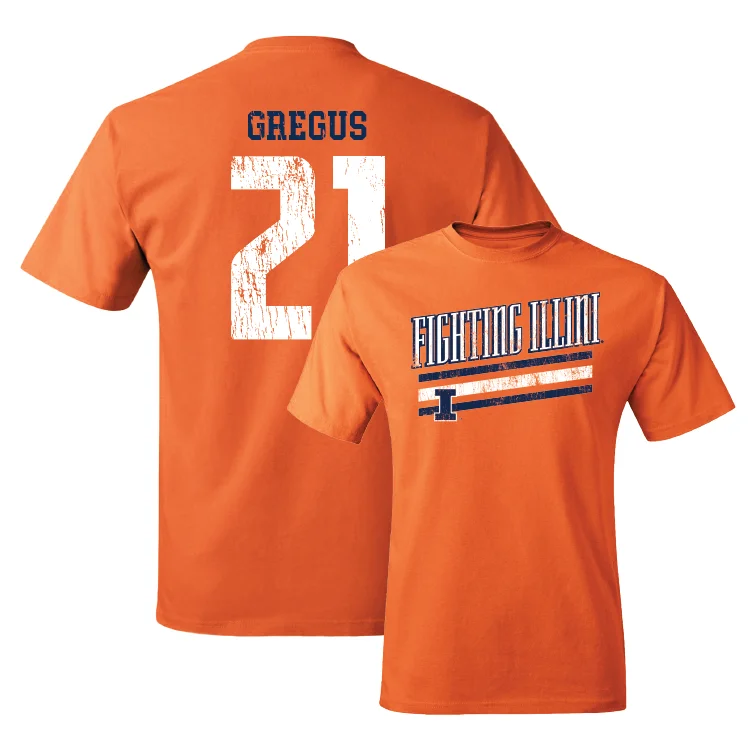 Orange Slant Tee - Sophie Gregus #21