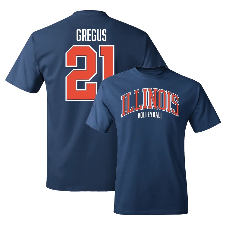 Navy Illinois Arch Tee - Sophie Gregus #21