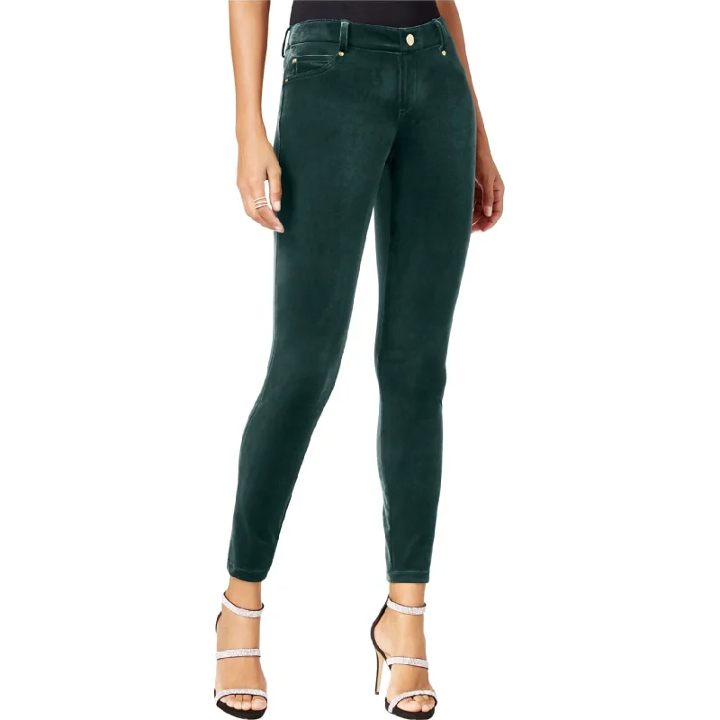 I-N-C Womens Velvet Casual Leggings, Green, 18