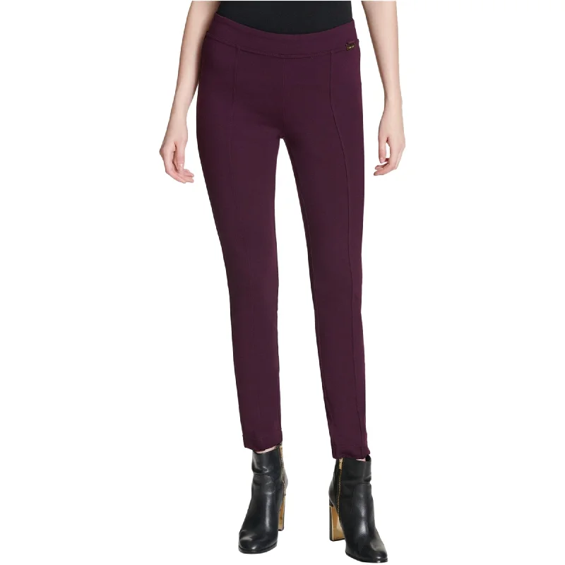 Calvin Klein Womens Seamed Casual Leggings, Purple, Small