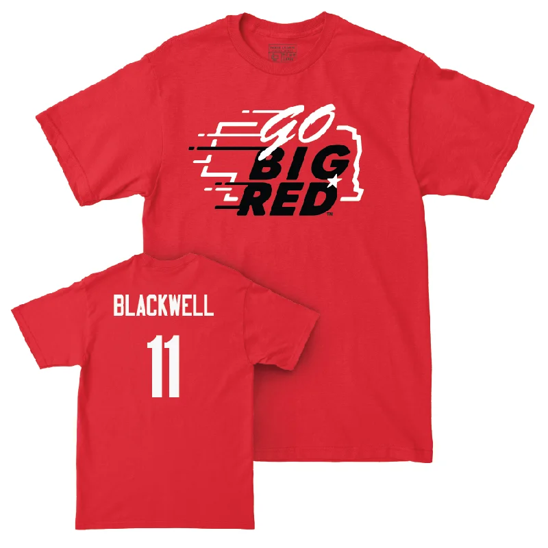 Red Women's Volleyball GBR Tee - Leyla Blackwell