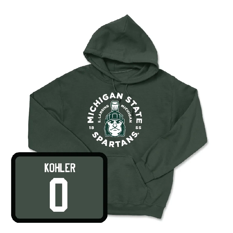 Green Men's Basketball East Lansing Hoodie - Jaxon Kohler