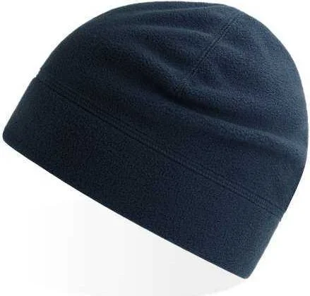 Atlantis Headwear Birk - Sustainable Fleece Beanie - Navy