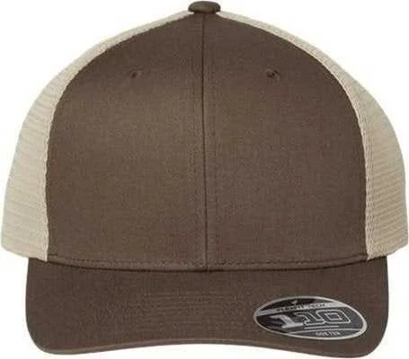 Flexfit 110M 110 Mesh-Back Cap - Brown Khaki