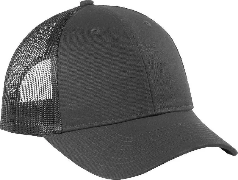 Port Authority C112LP Low-Profile Snapback Trucker Cap - Gray Steel