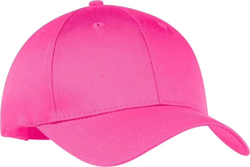 Port & Company CP80 Port & Companysix-Panel Twill Cap - Neon Pink