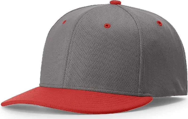 Richardson PTS50 Matrix R-Flex Cap - Charcoal Red