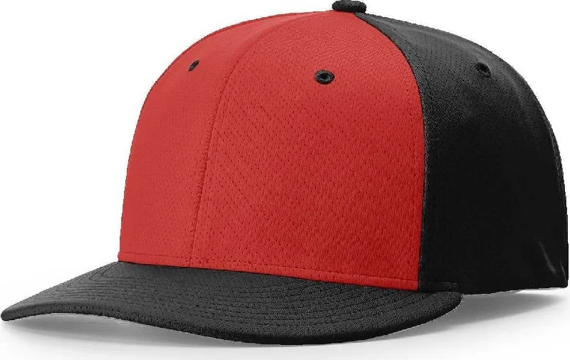 Richardson PTS50 Matrix R-Flex Cap - Red Black Alt