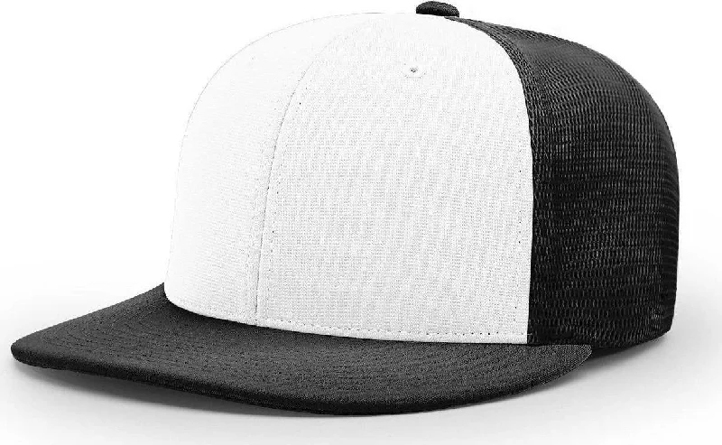 Richardson PTS20M Pulse/Mesh Back Cap - White Black Alt