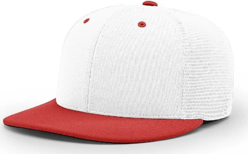 Richardson PTS20M Pulse/Mesh Back Cap - White Red