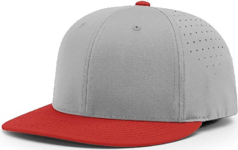 Richardson PTS30 Lite R-Flex Cap - Gray Red