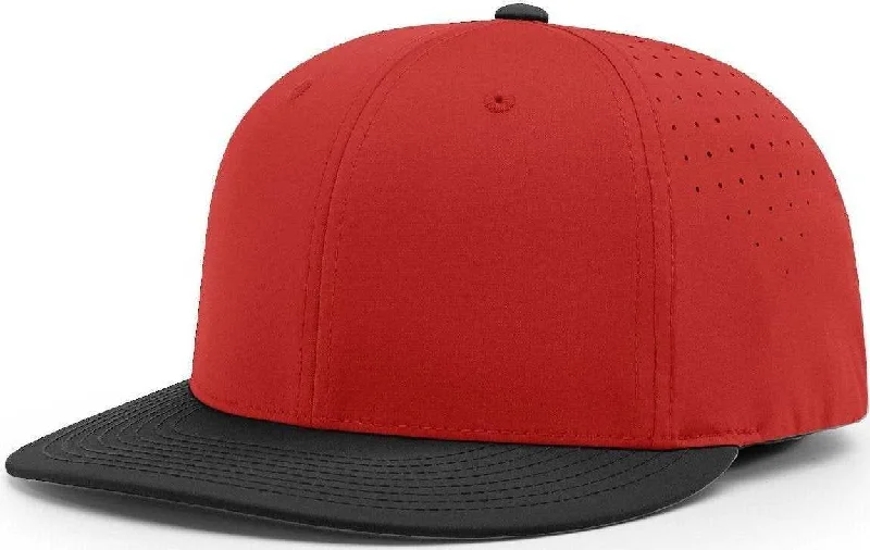 Richardson PTS30 Lite R-Flex Cap - Red Black