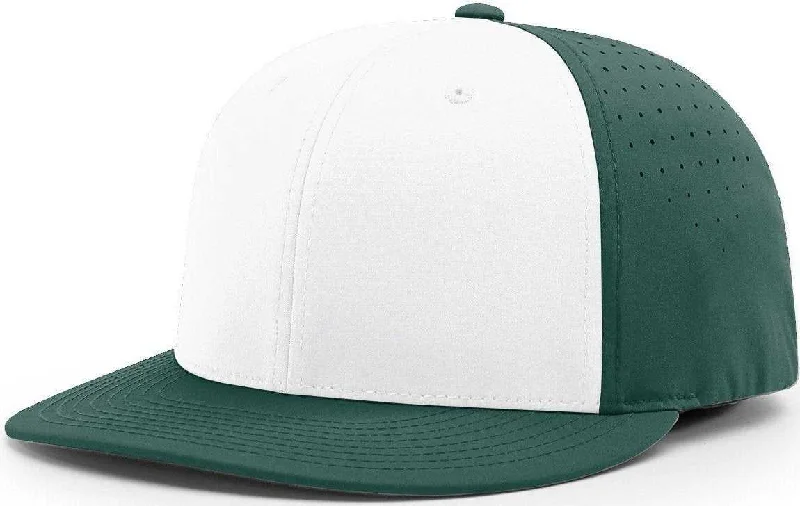 Richardson PTS30 Lite R-Flex Cap - White Dark Green Alt