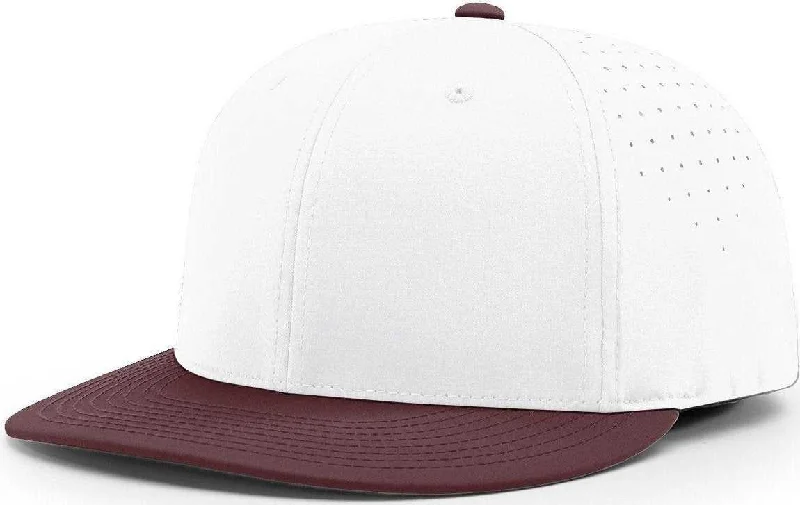 Richardson PTS30 Lite R-Flex Cap - White Maroon