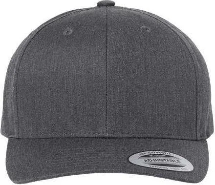 Yupoong 6389 CVC Snapback Cap - Dark Heather Grey